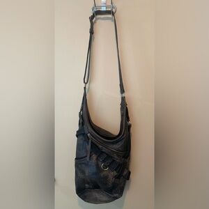 Beautiful one of a kind leather tote bag.